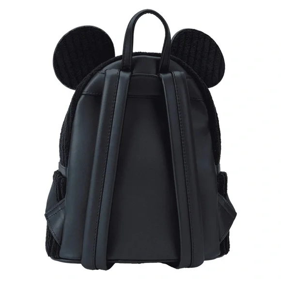 NEW Loungefly Mickey Mouse Exclusive Plush Corduroy Cosplay Mini Backpack - Picture 4 of 6
